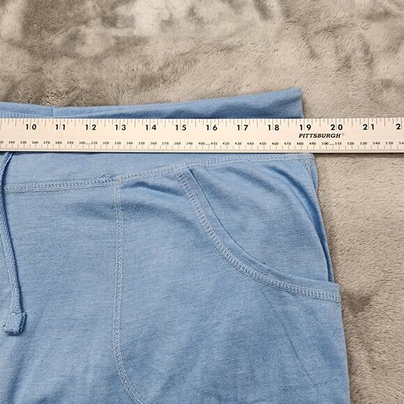 Garland Pants Womens 1X Large Blue Pull On Crop Capri Drawstring Pockets Casual - Picture 4 of 8